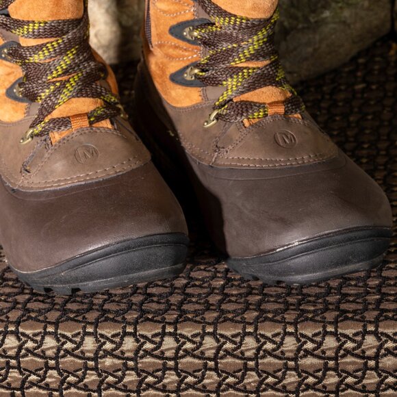 Merrell Tall 14" Waterproof Boots Womens sz 10 suede Lined Zipper very good + - Picture 9 of 16